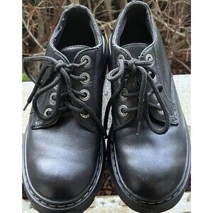Candies Y2K Chunky Black Oxford Shoes Womens Sz 7.5 Leather Grunge Lug Sole 90s